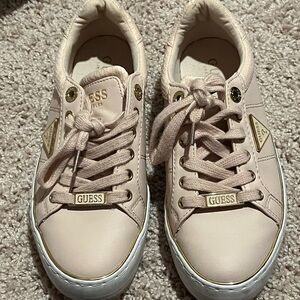 Guess Blush Pink Lace-Up Sneakers